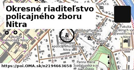 Okresné riaditeľstvo policajného zboru Nitra