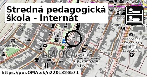 Stredná pedagogická škola - internát