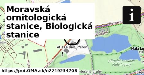 Moravská ornitologická stanice, Biologická stanice