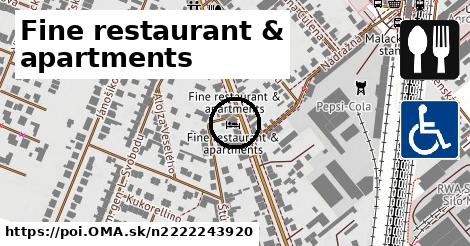 Fine restaurant & apartments