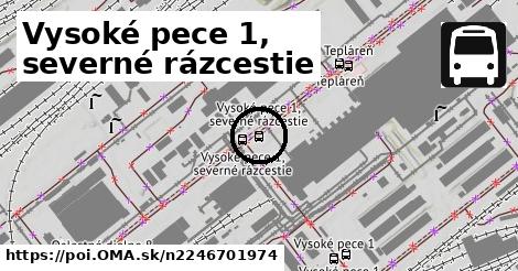 Vysoké pece 1, severné rázcestie