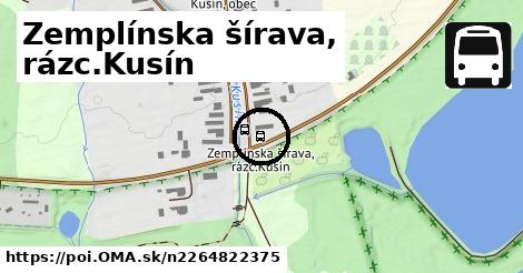 Zemplínska šírava, rázc.Kusín