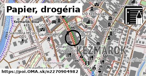 Papier, drogéria