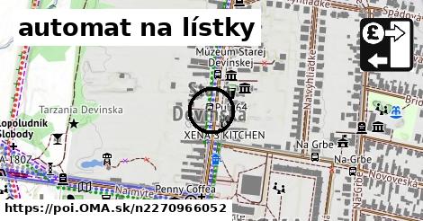 automat na lístky