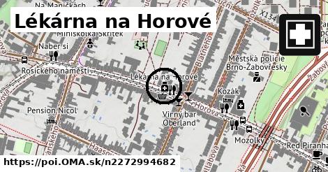 Lékárna na Horové