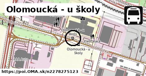 Olomoucká - u školy