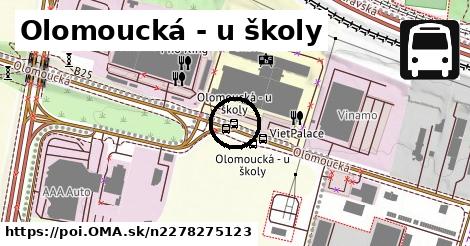 Olomoucká - u školy