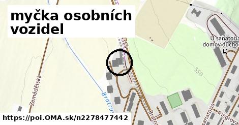 myčka osobních vozidel