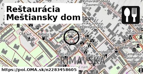 Reštaurácia Meštiansky dom