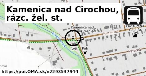 Kamenica nad Cirochou, rázc. žel. st.