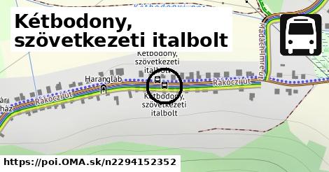 Kétbodony, szövetkezeti italbolt