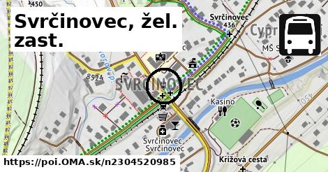 Svrčinovec, žel. zast.