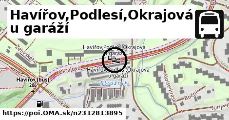 Havířov,Podlesí,Okrajová u garáží