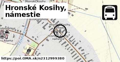 Hronské Kosihy, námestie