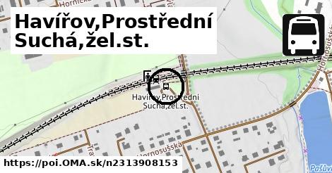 Havířov,Prostřední Suchá,žel.st.