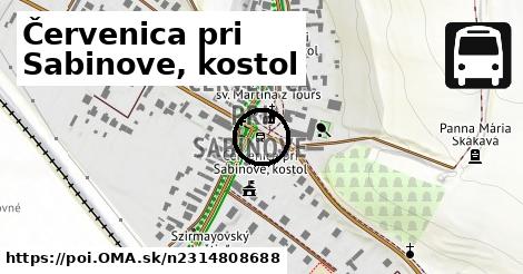 Červenica pri Sabinove, kostol