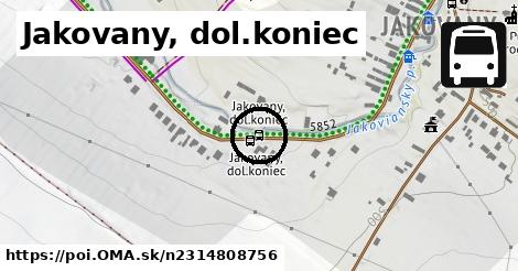 Jakovany, dol.koniec