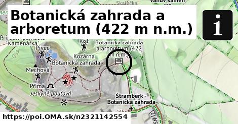 Botanická zahrada a arboretum (422 m n.m.)