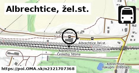 Albrechtice, žel.st.