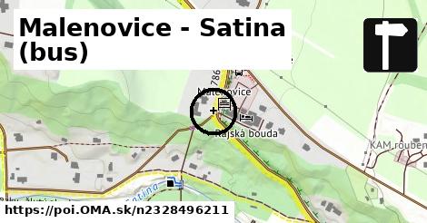 Malenovice - Satina (bus)