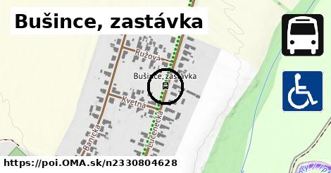 Bušince, zastávka