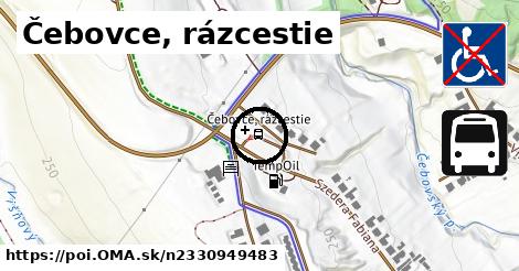 Čebovce, rázcestie