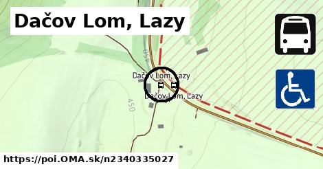 Dačov Lom, Lazy