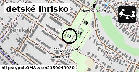 detské ihrisko