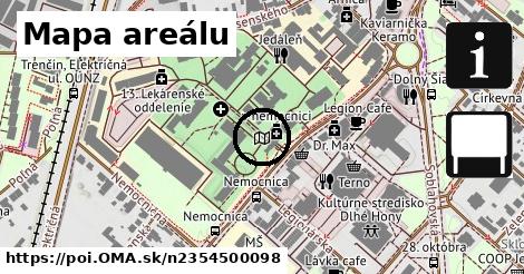 Mapa areálu