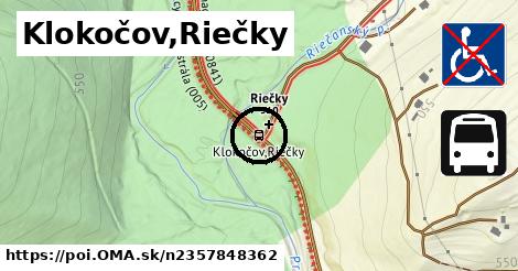 Klokočov,Riečky