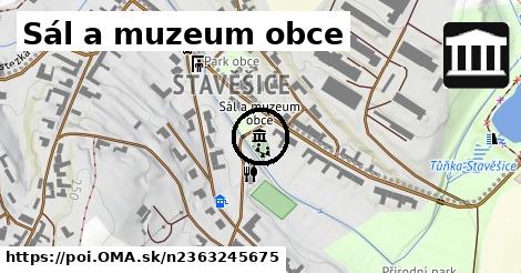 Sál a muzeum obce