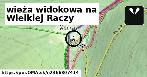 wieża widokowa na Wielkiej Raczy