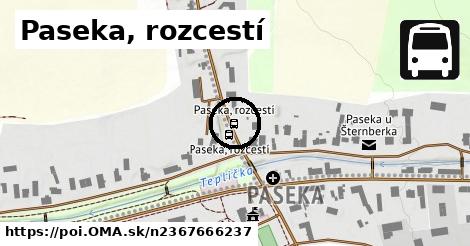 Paseka, rozcestí