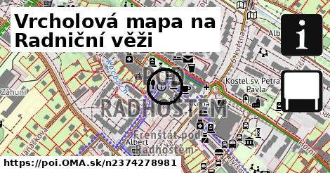 Vrcholová mapa na Radniční věži