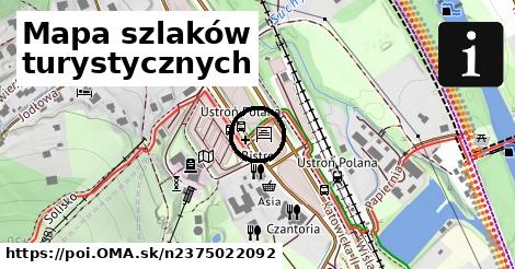 Mapa szlaków turystycznych