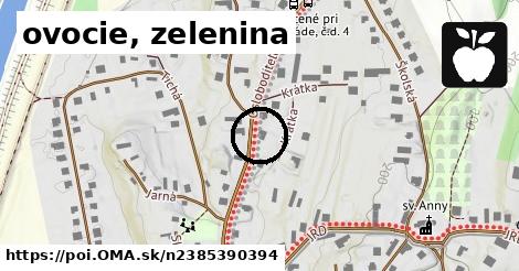 ovocie, zelenina