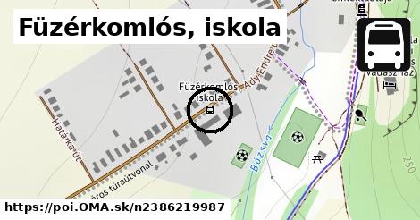 Füzérkomlós, iskola