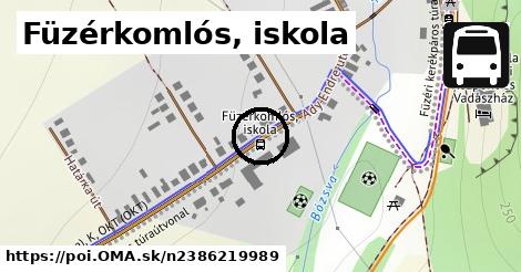 Füzérkomlós, iskola