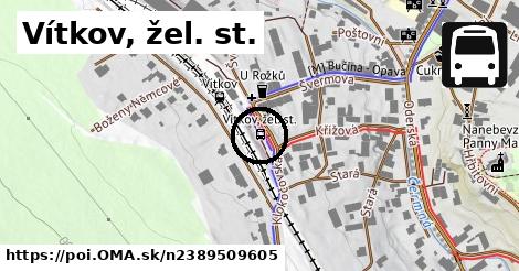 Vítkov, žel. st.