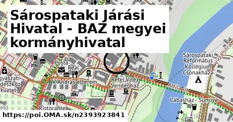 Sárospataki Járási Hivatal - BAZ megyei kormányhivatal