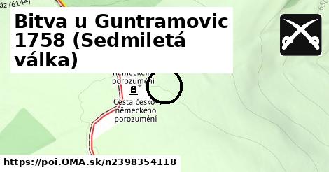 Bitva u Guntramovic 1758 (Sedmiletá válka)