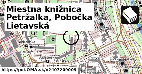 Miestna knižnica Petržalka, Pobočka Lietavská