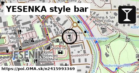 YESENKA style bar