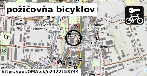 požičovňa bicyklov