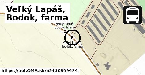 Veľký Lapáš, Bodok, farma