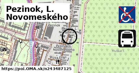 Pezinok, L. Novomeského