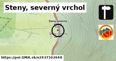 Steny, severný vrchol