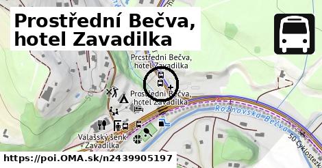 Prostřední Bečva, hotel Zavadilka