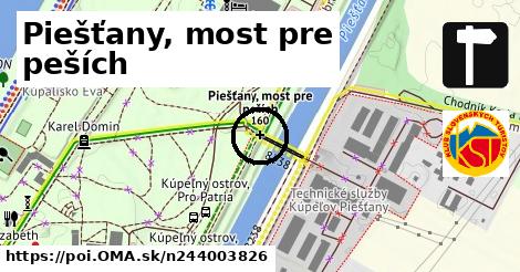 Piešťany, most pre peších