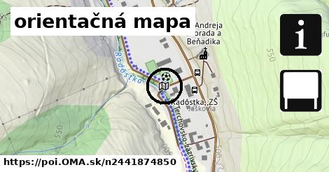 orientačná mapa